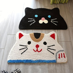 Cat Shag Area Rug Non slip Floor Mat Living Bedroom Entry Welcome Doormat