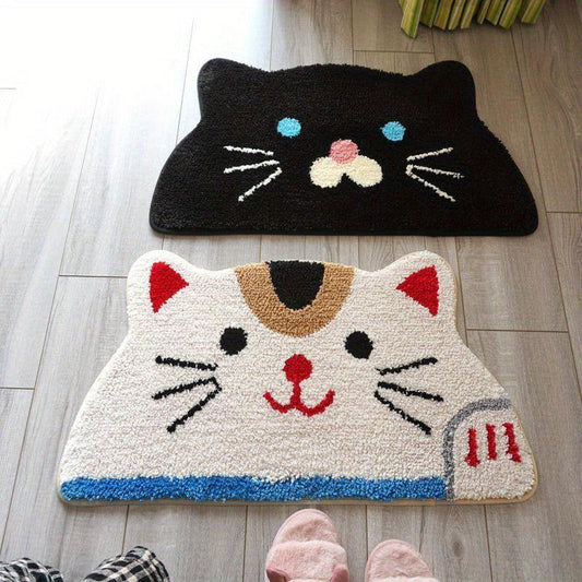 Cat Shag Area Rug Non slip Floor Mat Living Bedroom Entry Welcome Doormat