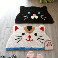 Cat Shag Area Rug Non slip Floor Mat Living Bedroom Entry Welcome Doormat
