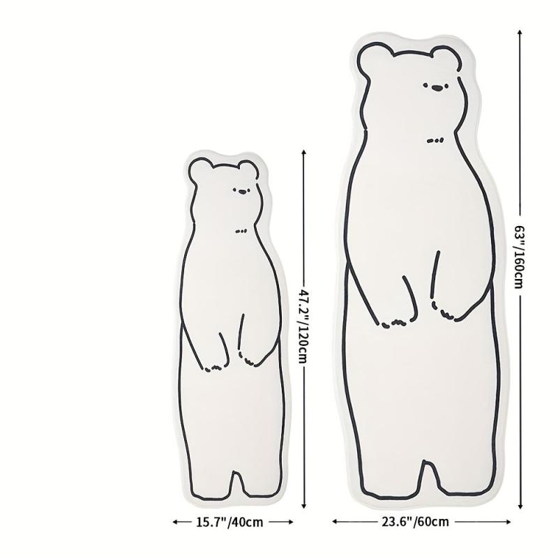 1pc Bear Floor Mat Soft Area Rugs For Bedroom Living Room