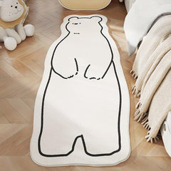 1pc Bear Floor Mat Soft Area Rugs For Bedroom Living Room