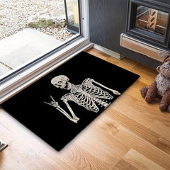 Christmas Horror Pumpkin Theme Rug Entry Door Mat Halloween Decor Rug
