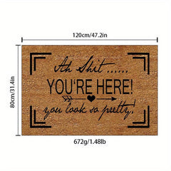 1pc English Letter Doormat Household Kitchen Carpet Anti slip And proof Foot Pad