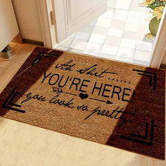 1pc English Letter Doormat Household Kitchen Carpet Anti slip And proof Foot Pad