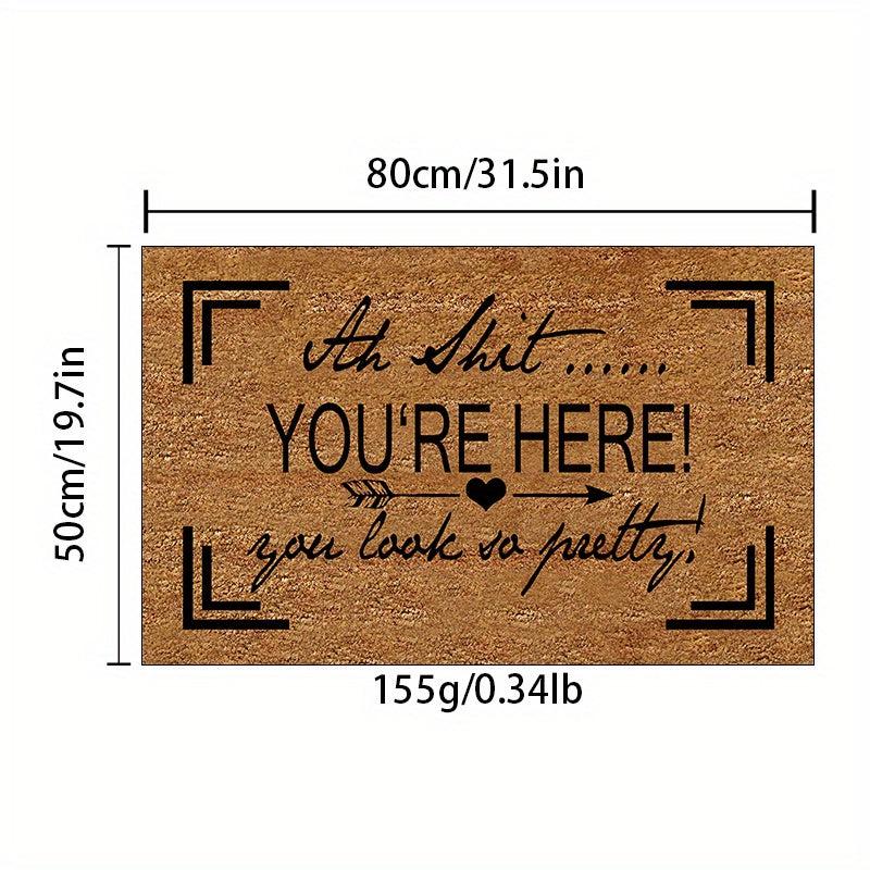 1pc English Letter Doormat Household Kitchen Carpet Anti slip And proof Foot Pad