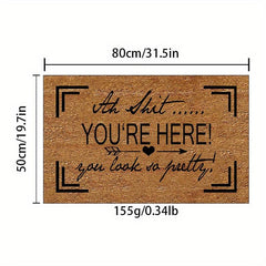 1pc English Letter Doormat Household Kitchen Carpet Anti slip And proof Foot Pad