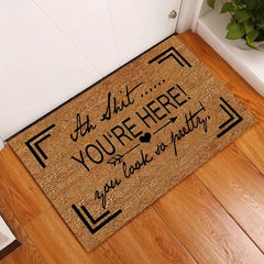 1pc English Letter Doormat Household Kitchen Carpet Anti slip And proof Foot Pad