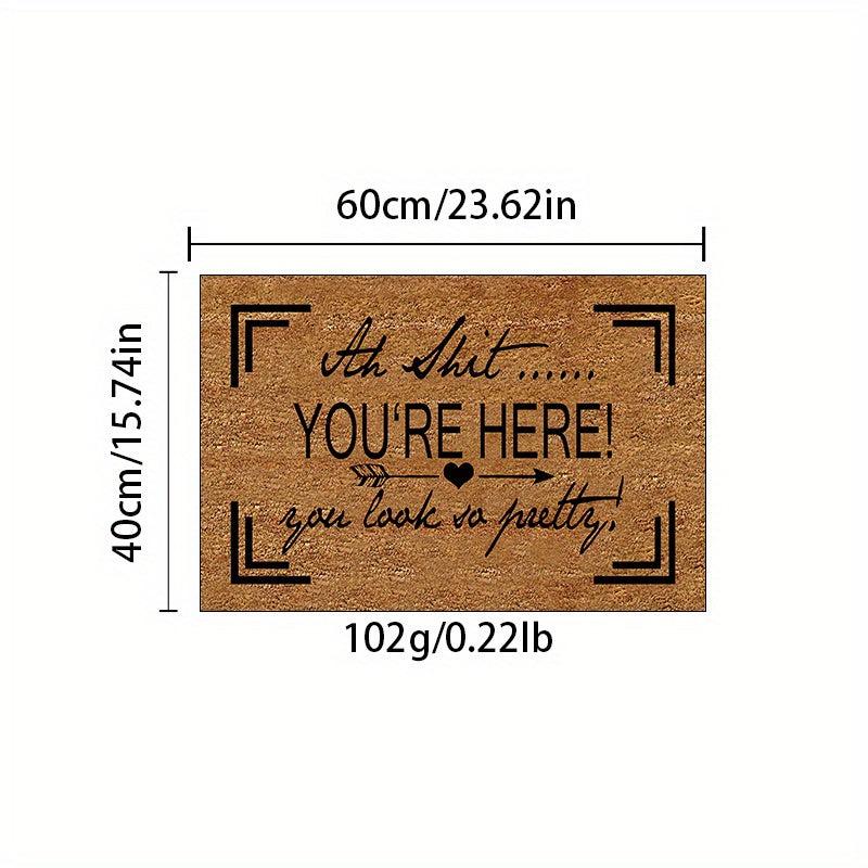 1pc English Letter Doormat Household Kitchen Carpet Anti slip And proof Foot Pad