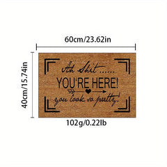 1pc English Letter Doormat Household Kitchen Carpet Anti slip And proof Foot Pad