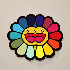 Thickened Smiley Sunflower Rug Colorful Floor Mat
