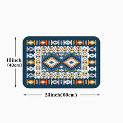 Moroccan Geometric Kitchen Floor Mat Soft Non-slip
