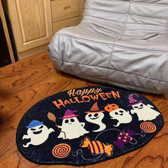 Halloween Ghost Pattern Area Rug for Home Living Room Kitchen Bedroom