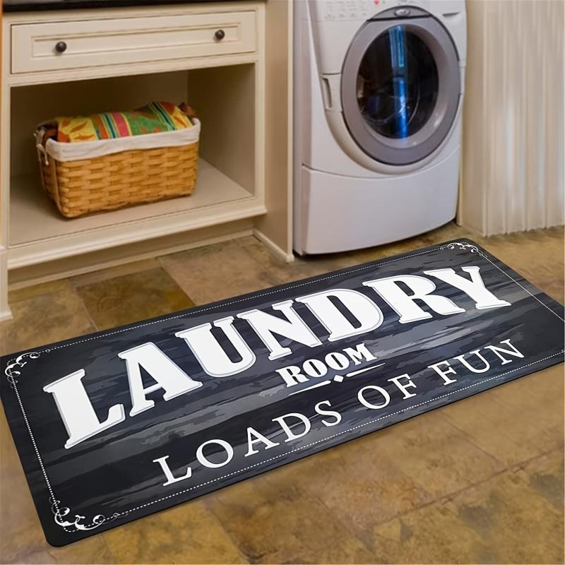 Laundry Room Runner Rug Fun Rug Floor Mat For Washroom Mudroom Runner Farmhouse