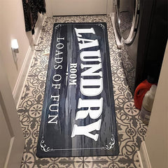 Laundry Room Runner Rug Fun Rug Floor Mat For Washroom Mudroom Runner Farmhouse