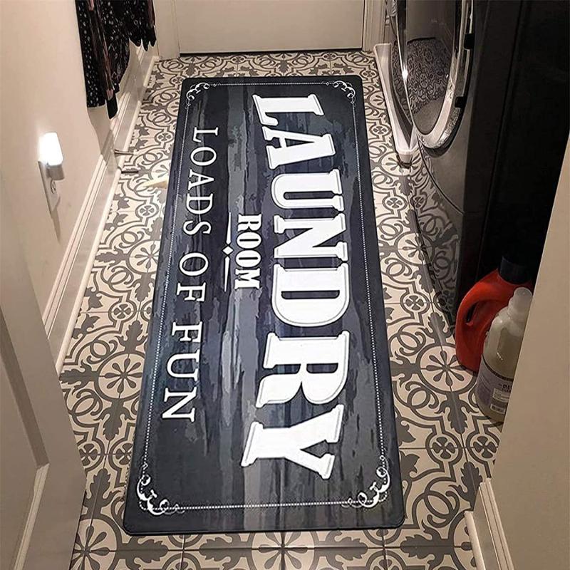 Laundry Room Runner Rug Fun Rug Floor Mat For Washroom Mudroom Runner Farmhouse