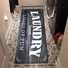 Laundry Room Runner Rug Fun Rug Floor Mat For Washroom Mudroom Runner Farmhouse