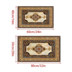 Vintage European Patterned Doormat Rubber Backed Anti Slip Door Mat