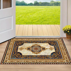 Vintage European Patterned Doormat Rubber Backed Anti Slip Door Mat