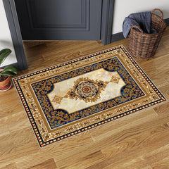 Vintage European Patterned Doormat Rubber Backed Anti Slip Door Mat