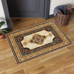 Vintage European Patterned Doormat Rubber Backed Anti Slip Door Mat