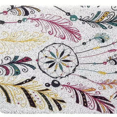 Feather Welcome Door Mat Non Slip Absorbent Floor Mat
