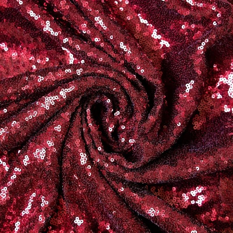 Burgundy Sequin Aisle Runner 2FTx15FT Wedding Carpet Runner