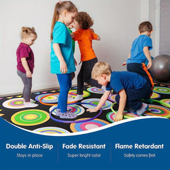 Children's Classroom Area Rug Educational Carpet Non Slip Backing