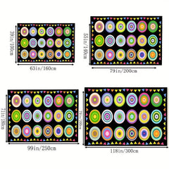 Children's Classroom Area Rug Educational Carpet Non Slip Backing