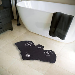 Halloween Bat Floor Mat Soft Non Slip Bath Rug