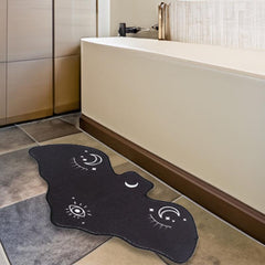 Halloween Bat Floor Mat Soft Non Slip Bath Rug