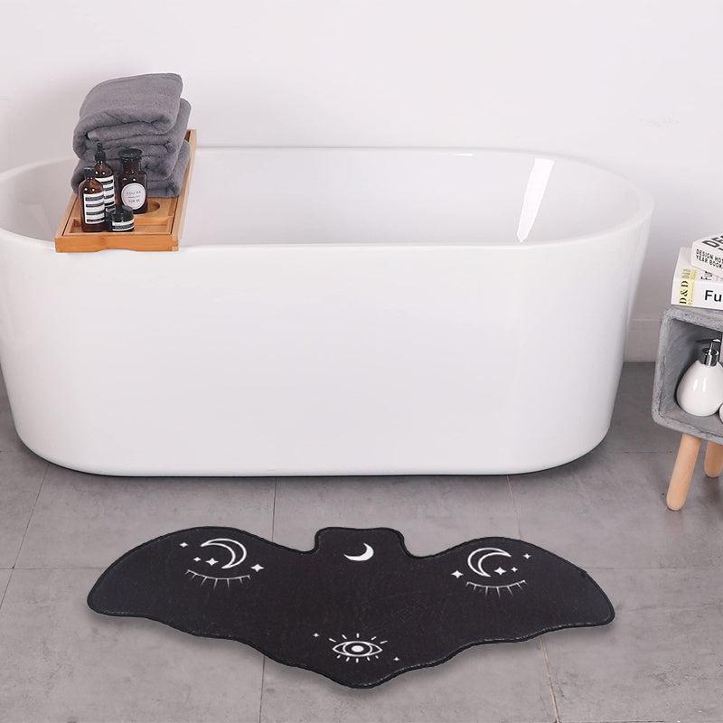 Halloween Bat Floor Mat Soft Non Slip Bath Rug