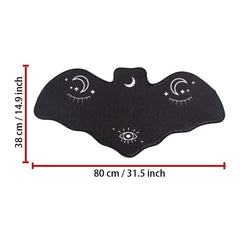 Halloween Bat Floor Mat Soft Non Slip Bath Rug