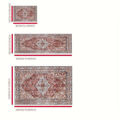 Vintage Boho Washable Runner Rug for Hallway Kitchen Entryway Bathroom