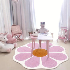 Teal Floral Rug Soft Non Slip Sunflower Floor Mat for Bedroom Living Room Nurser