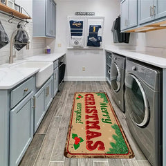 1pc Non Slip Laundry Rug for Kitchen Bathroom Hallway Flooring