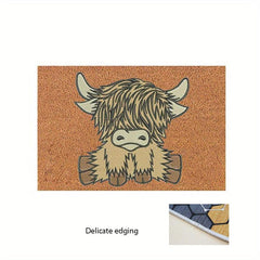 Highland Cow Non-slip Welcome Door Mat