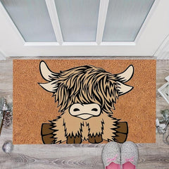 Highland Cow Non-slip Welcome Door Mat
