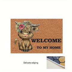 Highland Cow Non-slip Welcome Door Mat