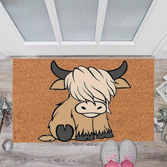Highland Cow Non-slip Welcome Door Mat