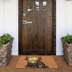 Highland Cow Non-slip Welcome Door Mat