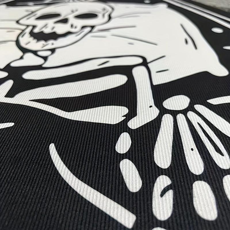 1pc Skull Pattern Rug Halloween Home Decor Funny Long Corridor Carpet