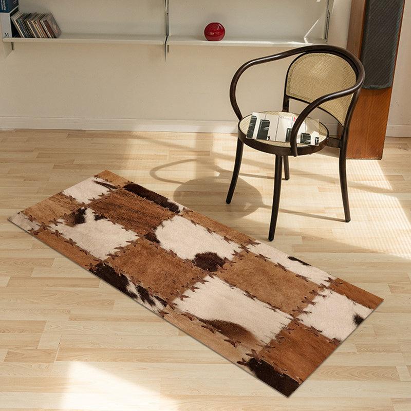 Thickened Cashmere Rug Vintage Bedroom Rug Bedside Shaggy Floor Mat