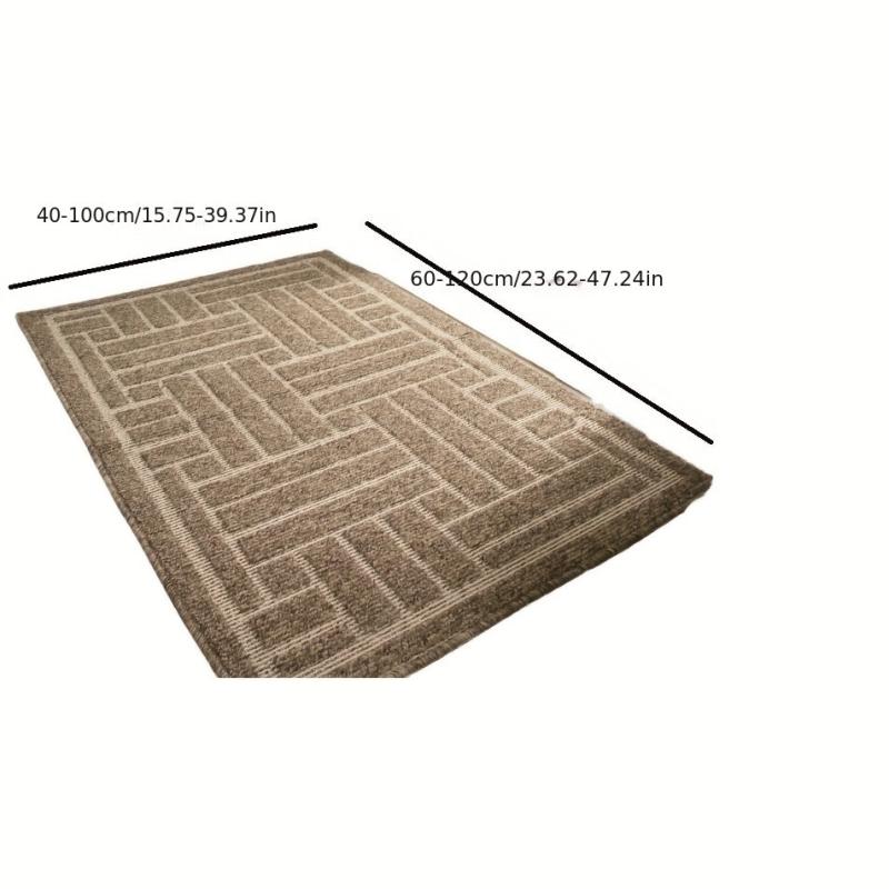 Chessboard Pattern Indoor Door Mat Non Slip Rug for Home Entrance