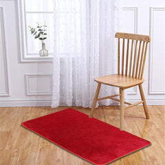 Solid Door Mat Runner Rug Non Slip Thick Padded Entrance Mat Home Decor