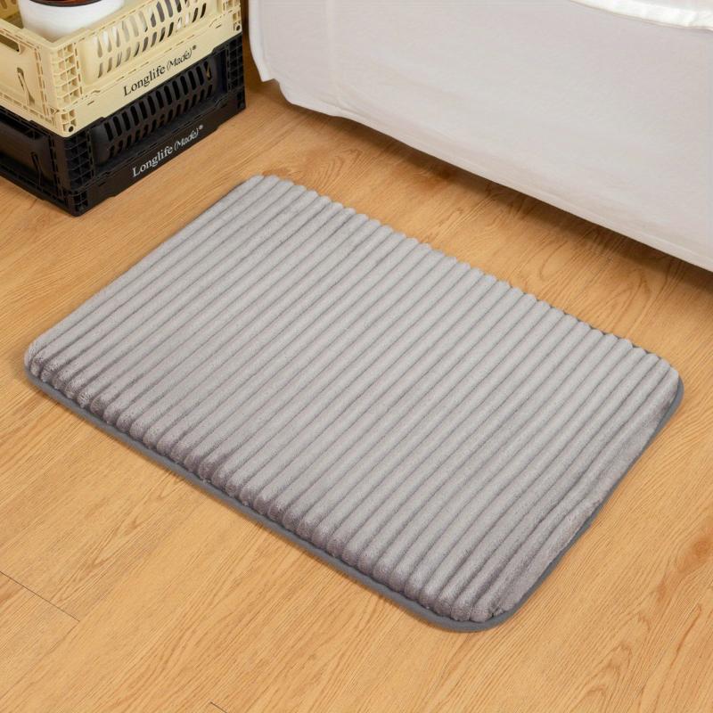 Soft and Absorbent Bathroom Door Mat Anti-Slip Washable Floor Mat