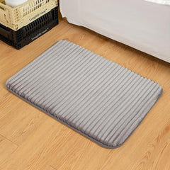 Soft and Absorbent Bathroom Door Mat Anti-Slip Washable Floor Mat