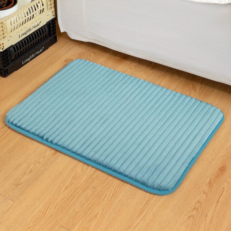 Soft and Absorbent Bathroom Door Mat Anti-Slip Washable Floor Mat