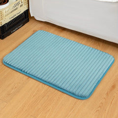 Soft and Absorbent Bathroom Door Mat Anti-Slip Washable Floor Mat