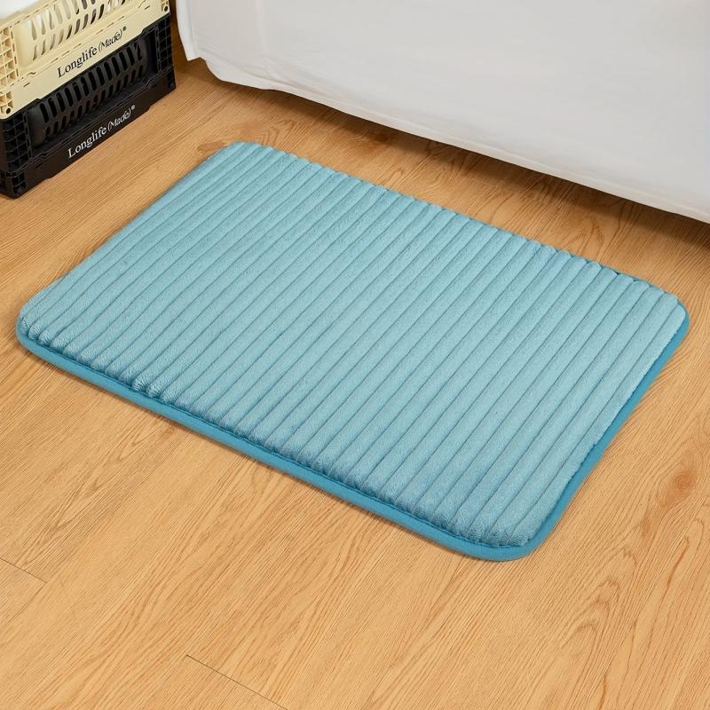 Soft and Absorbent Bathroom Door Mat Anti-Slip Washable Floor Mat