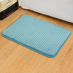 Soft and Absorbent Bathroom Door Mat Anti-Slip Washable Floor Mat